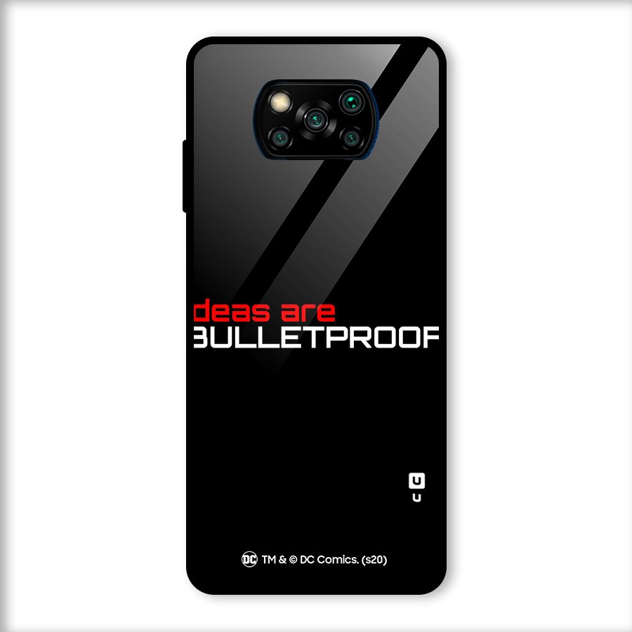 Vendetta Ideas are Bulletproof Glass Back Case for Poco X3
