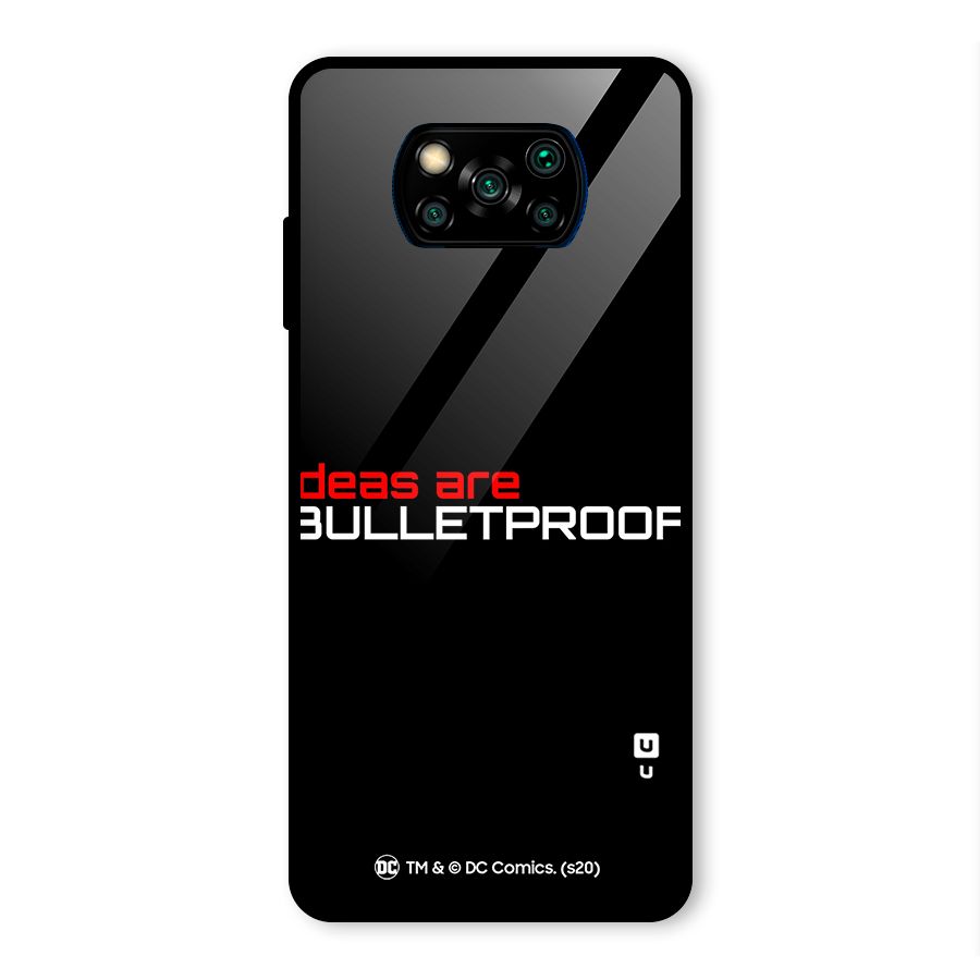 Vendetta Ideas are Bulletproof Glass Back Case for Poco X3 Pro