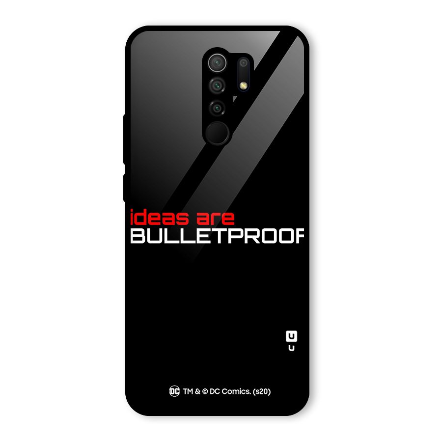 Vendetta Ideas are Bulletproof Glass Back Case for Redmi 9 Prime