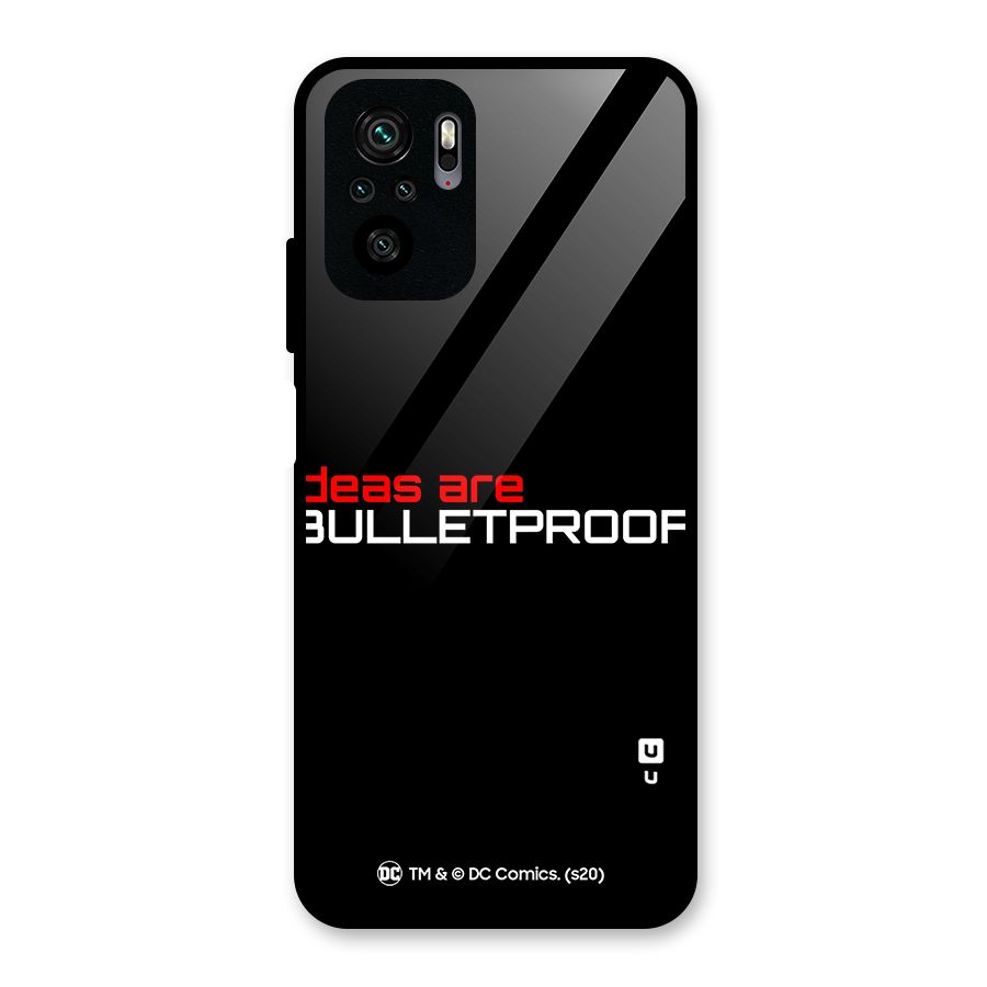 Vendetta Ideas are Bulletproof Glass Back Case for Redmi Note 10S