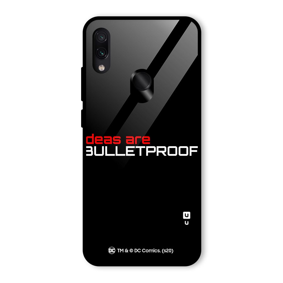 Vendetta Ideas are Bulletproof Glass Back Case for Redmi Note 7S