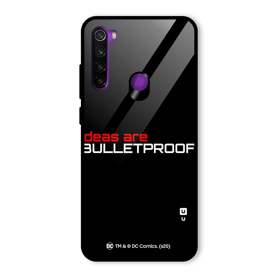 Vendetta Ideas are Bulletproof Glass Back Case for Redmi Note 8