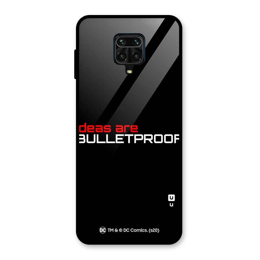 Vendetta Ideas are Bulletproof Glass Back Case for Redmi Note 9 Pro Max