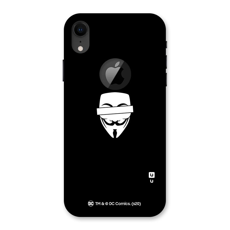 Vendetta Minimal Mask Back Case for iPhone XR Logo Cut