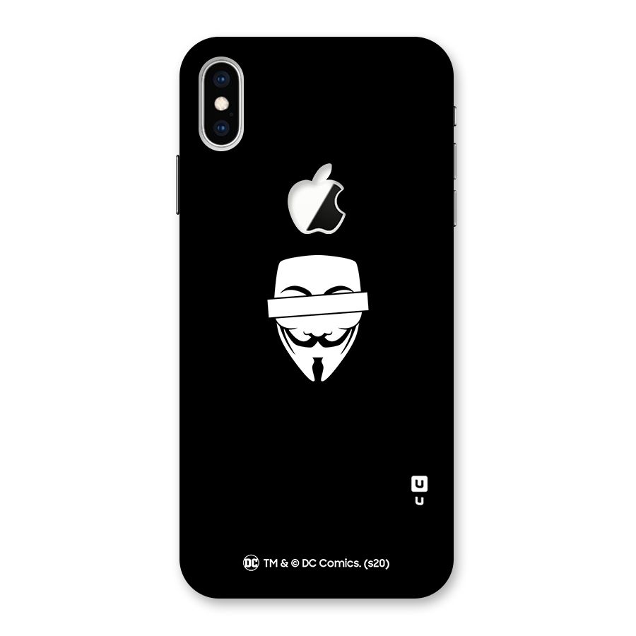 Vendetta Minimal Mask Back Case for iPhone XS Max Apple Cut