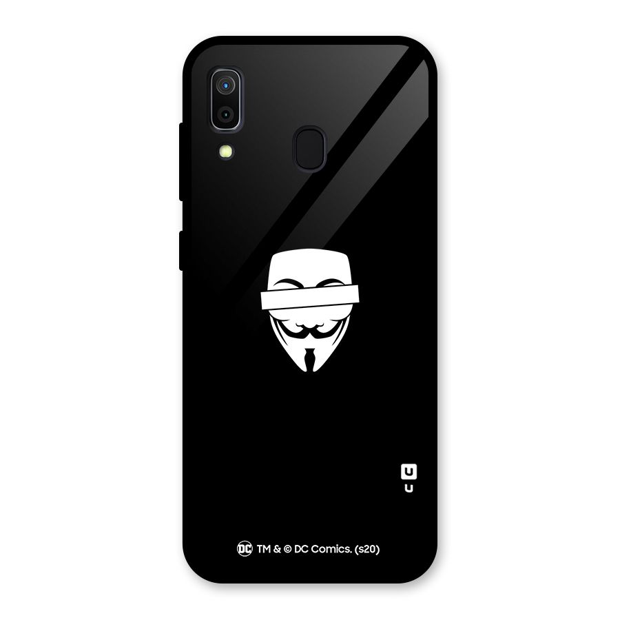 Vendetta Minimal Mask Glass Back Case for Galaxy A30