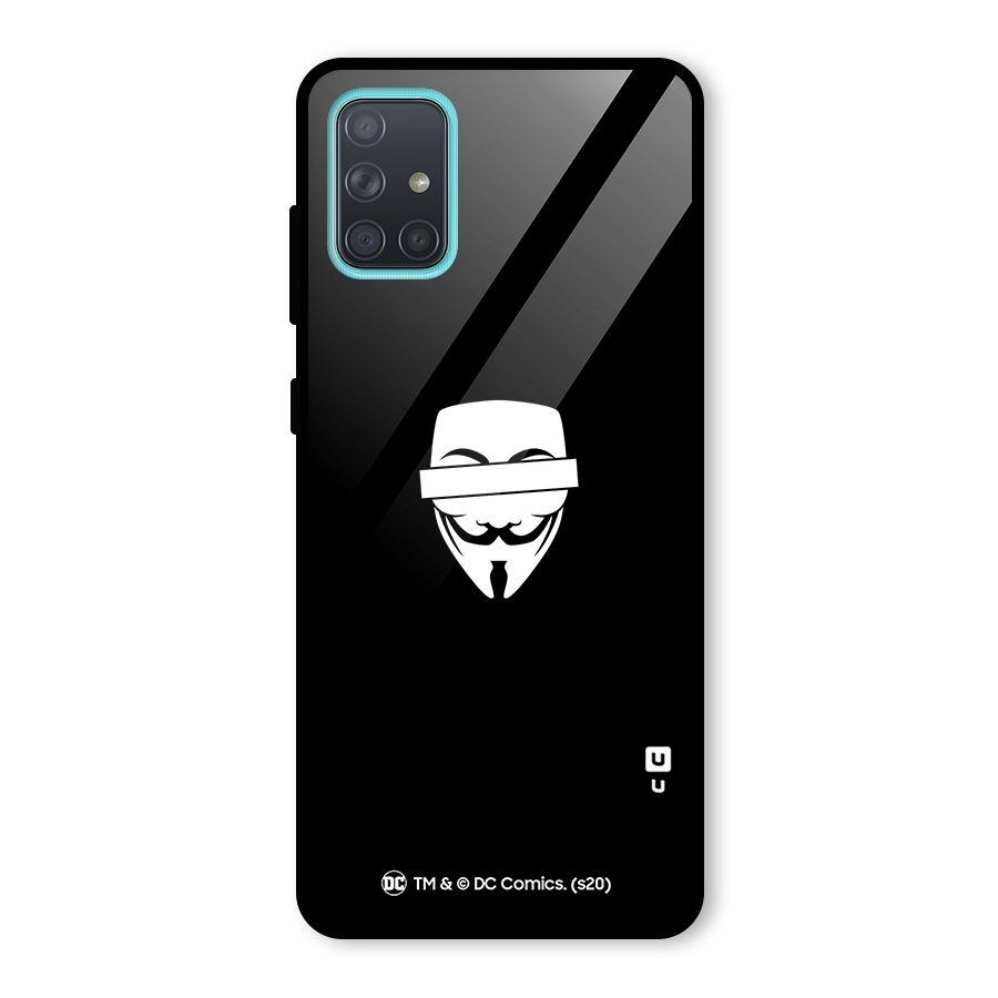 Vendetta Minimal Mask Glass Back Case for Galaxy A71