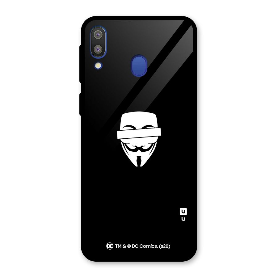 Vendetta Minimal Mask Glass Back Case for Galaxy M20