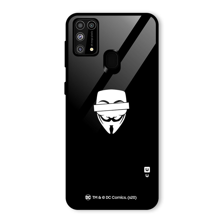 Vendetta Minimal Mask Glass Back Case for Galaxy M31