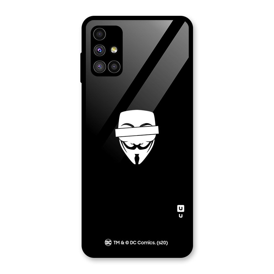 Vendetta Minimal Mask Glass Back Case for Galaxy M51