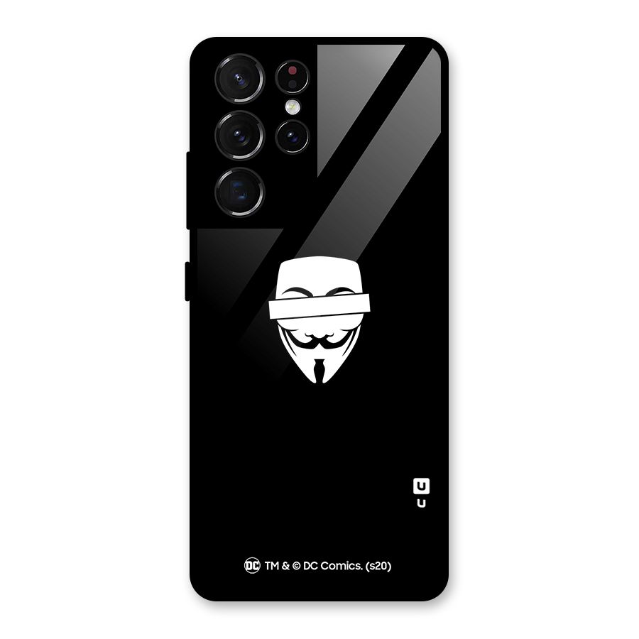 Vendetta Minimal Mask Glass Back Case for Galaxy S21 Ultra 5G