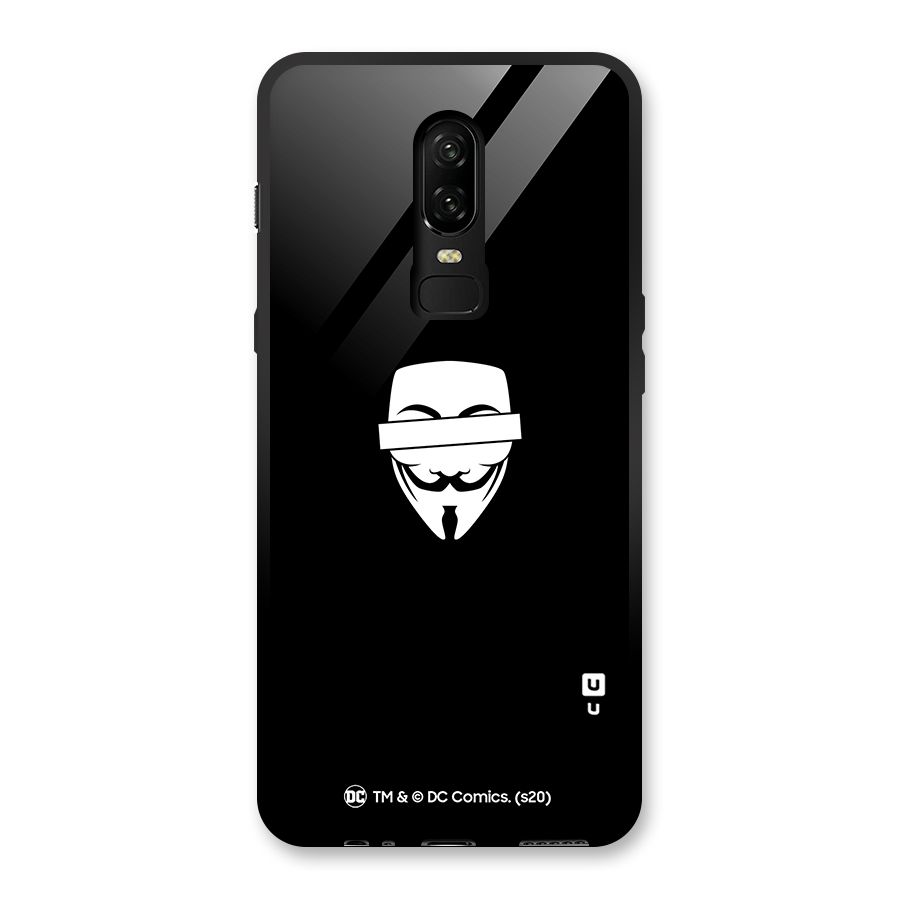 Vendetta Minimal Mask Glass Back Case for OnePlus 6