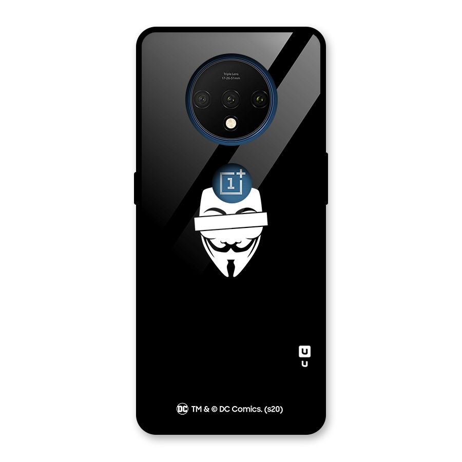 Vendetta Minimal Mask Glass Back Case for OnePlus 7T