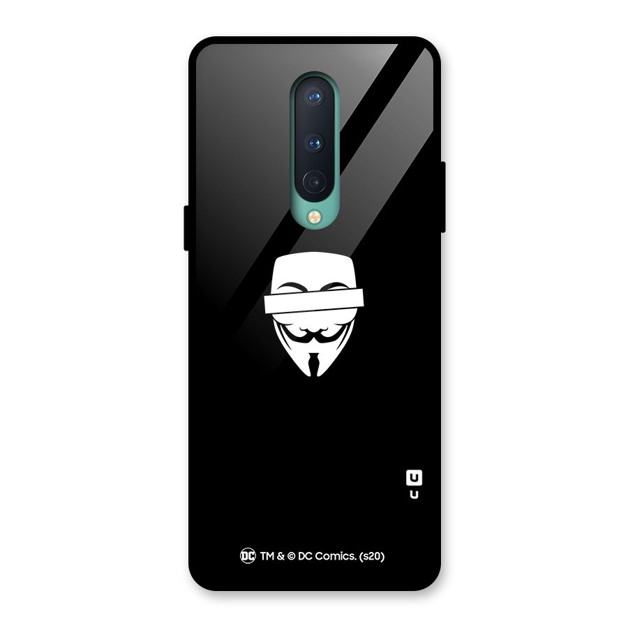 Vendetta Minimal Mask Glass Back Case for OnePlus 8