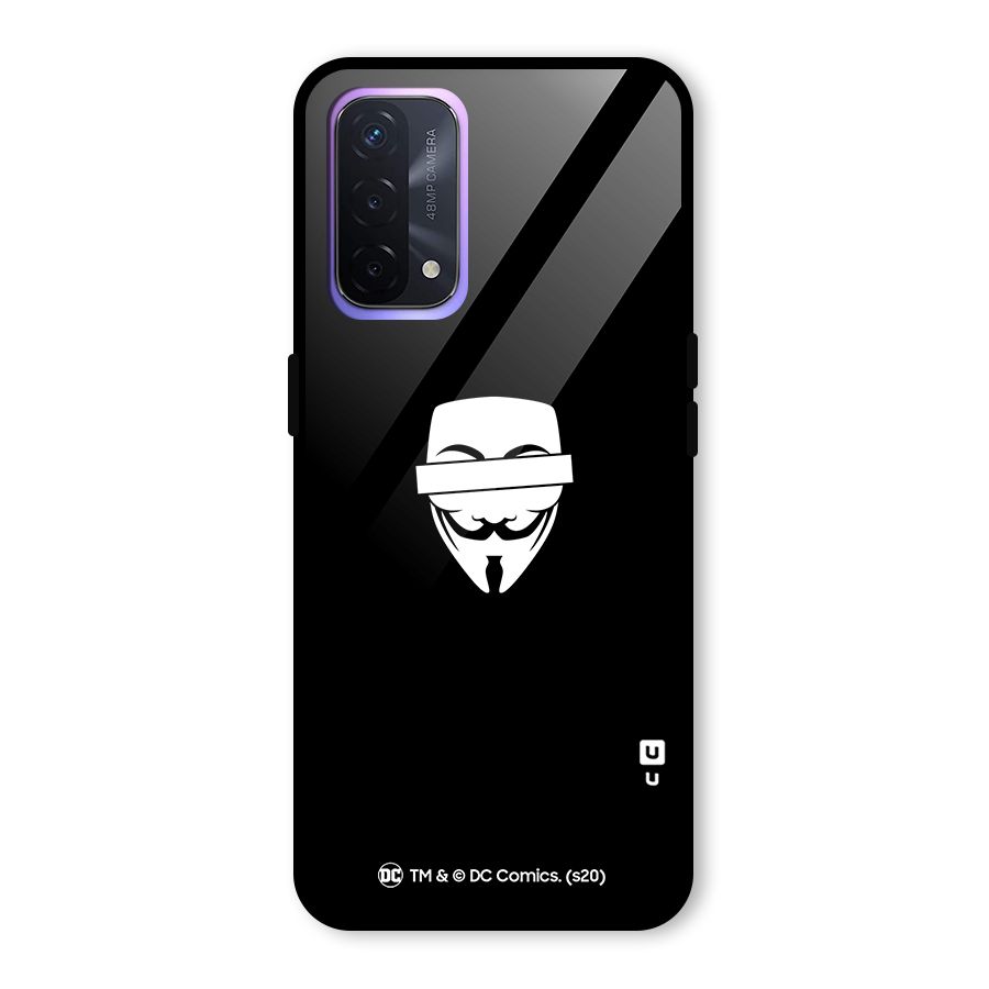 Vendetta Minimal Mask Glass Back Case for Oppo A74 5G