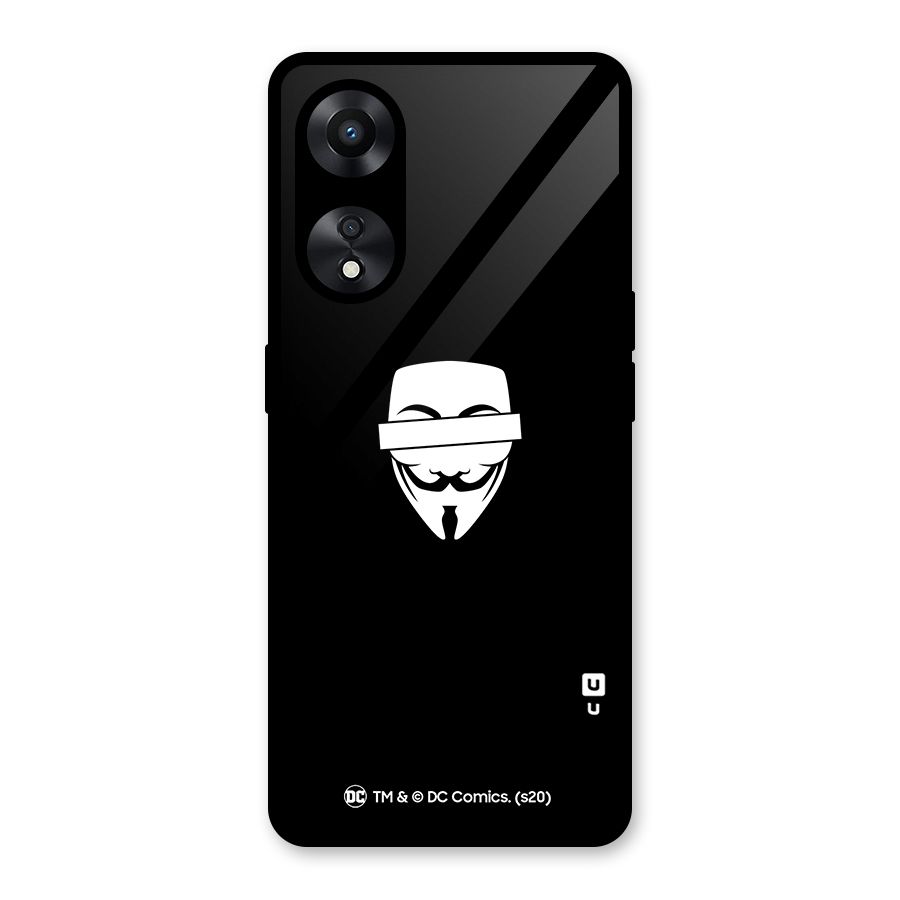 Vendetta Minimal Mask Glass Back Case for Oppo A78
