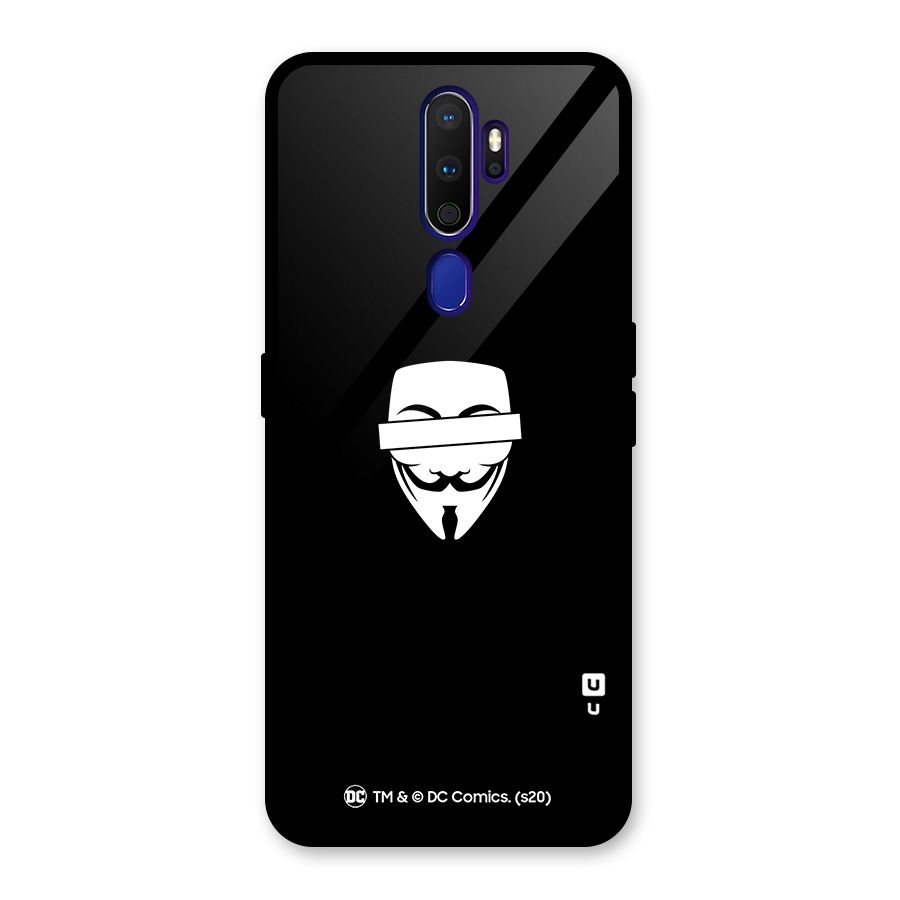 Vendetta Minimal Mask Glass Back Case for Oppo A9 (2020)