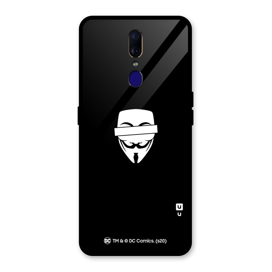 Vendetta Minimal Mask Glass Back Case for Oppo F11