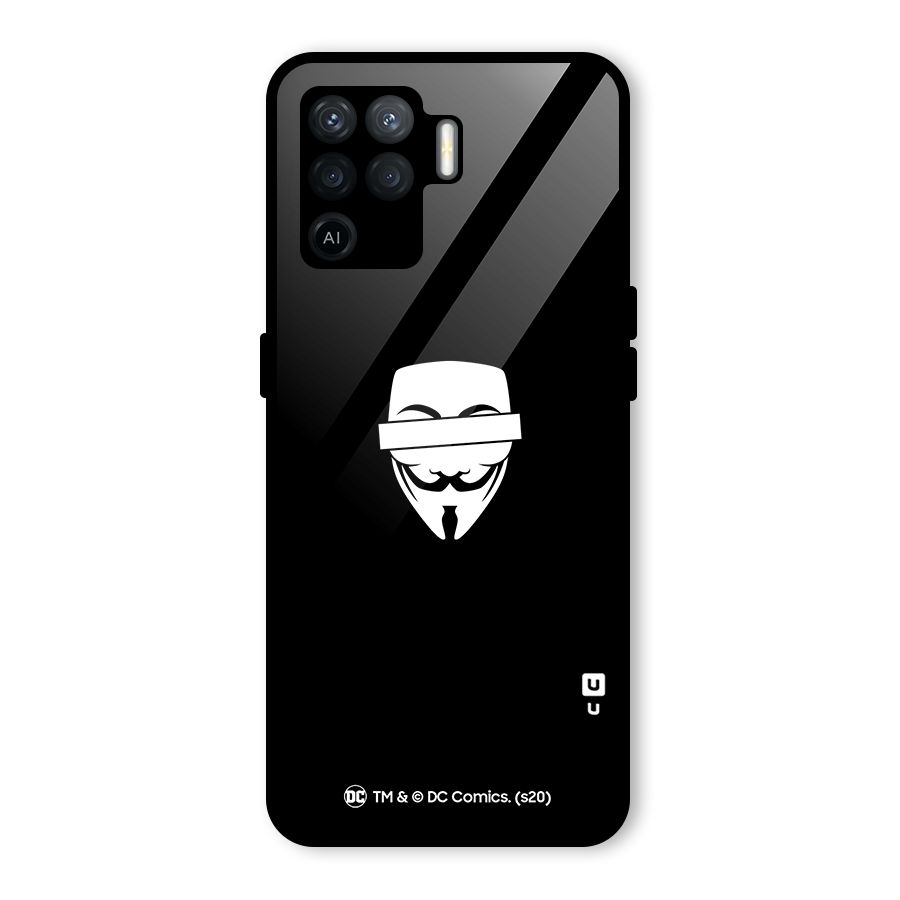 Vendetta Minimal Mask Glass Back Case for Oppo F19 Pro