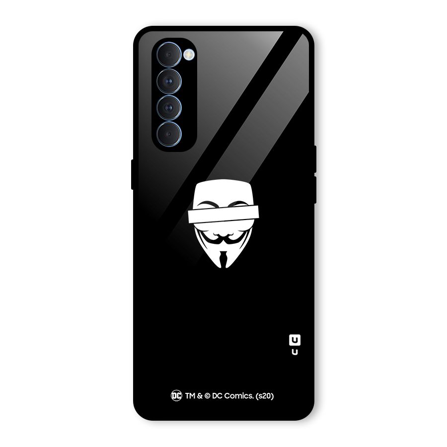 Vendetta Minimal Mask Glass Back Case for Oppo Reno4 Pro