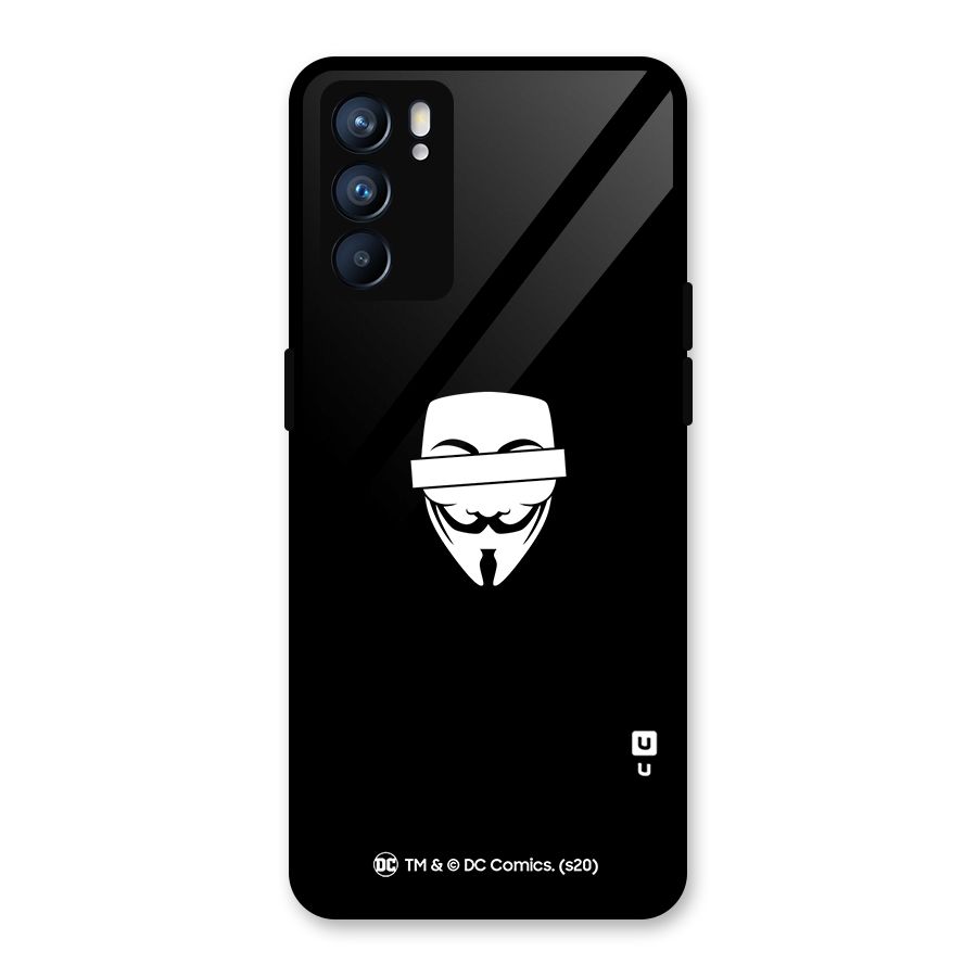 Vendetta Minimal Mask Glass Back Case for Oppo Reno6 5G