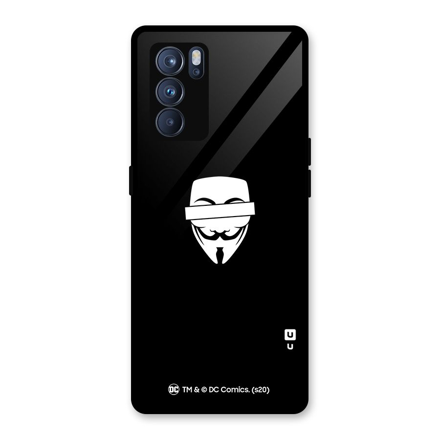 Vendetta Minimal Mask Glass Back Case for Oppo Reno6 Pro 5G