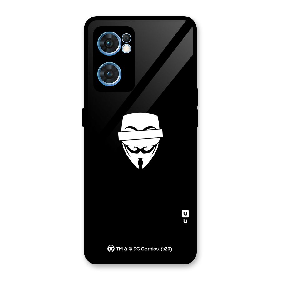 Vendetta Minimal Mask Glass Back Case for Oppo Reno7 5G