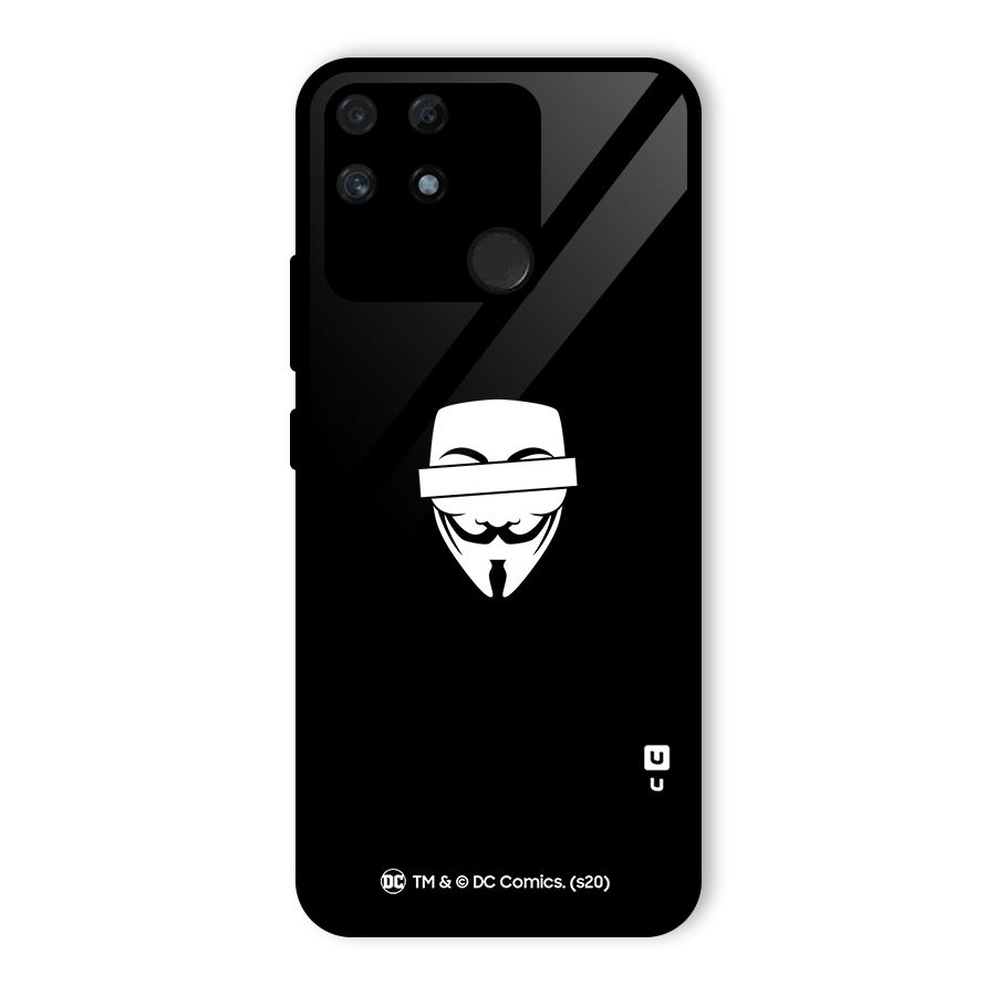 Vendetta Minimal Mask Glass Back Case for Realme Narzo 50A