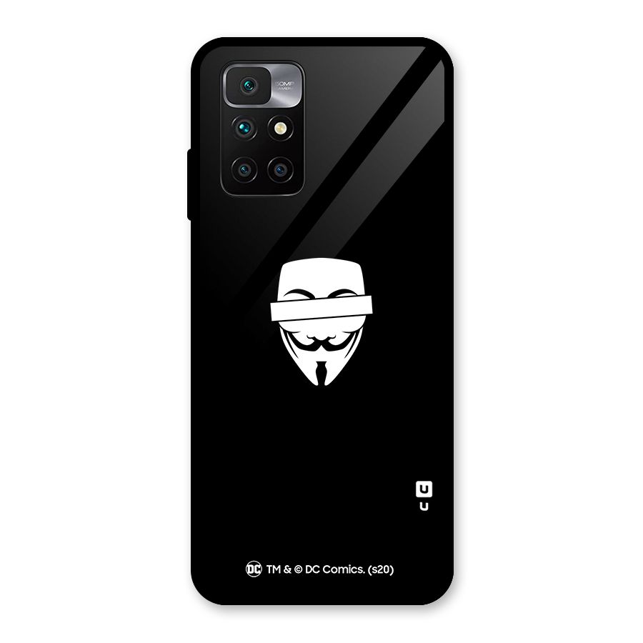 Vendetta Minimal Mask Glass Back Case for Redmi 10 Prime