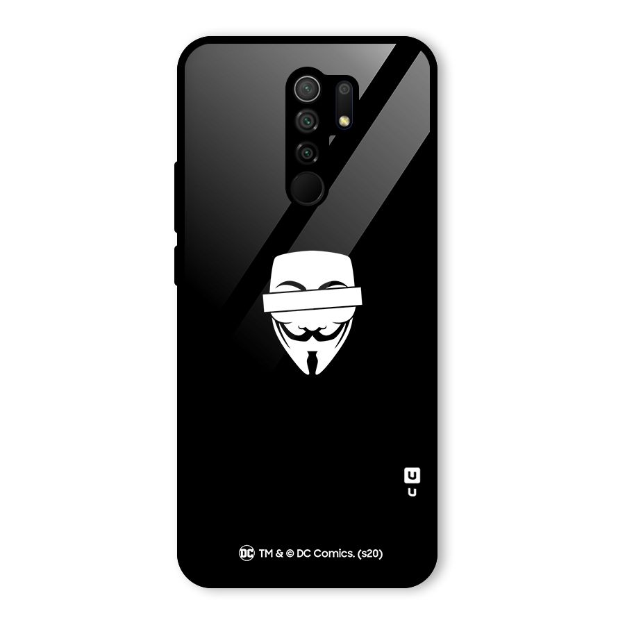 Vendetta Minimal Mask Glass Back Case for Redmi 9 Prime