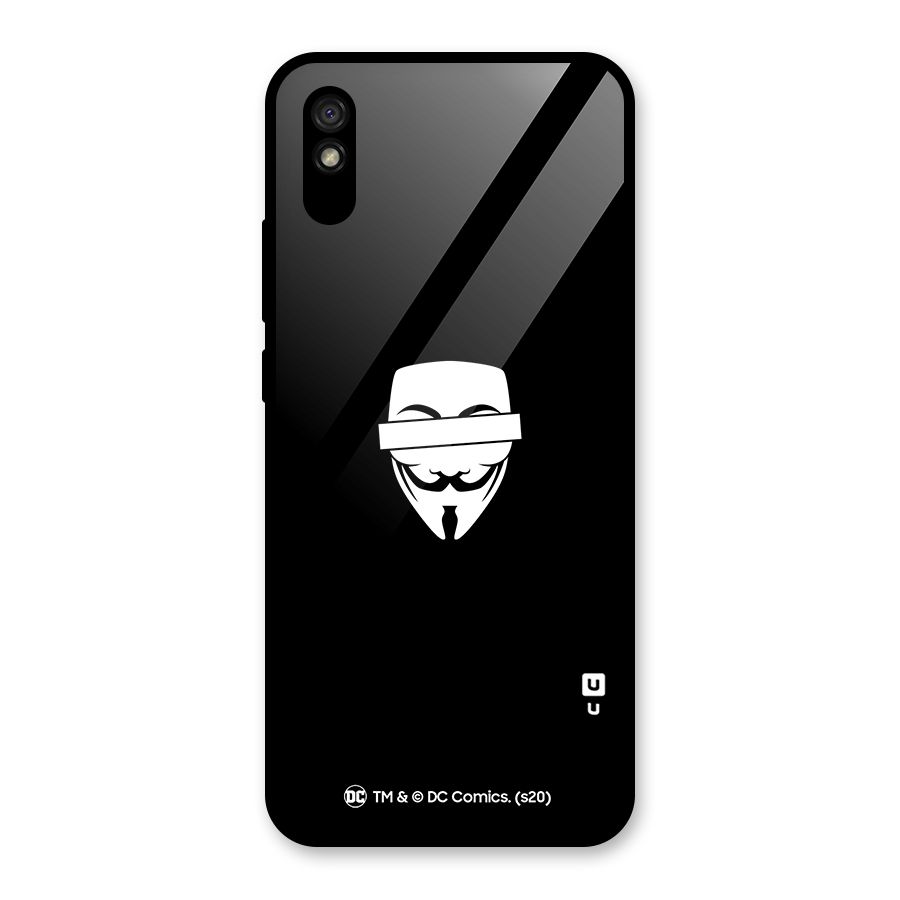 Vendetta Minimal Mask Glass Back Case for Redmi 9i