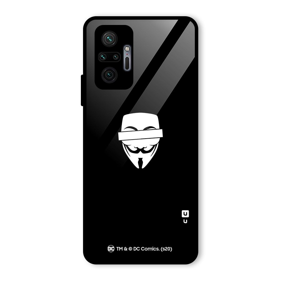 Vendetta Minimal Mask Glass Back Case for Redmi Note 10 Pro Max