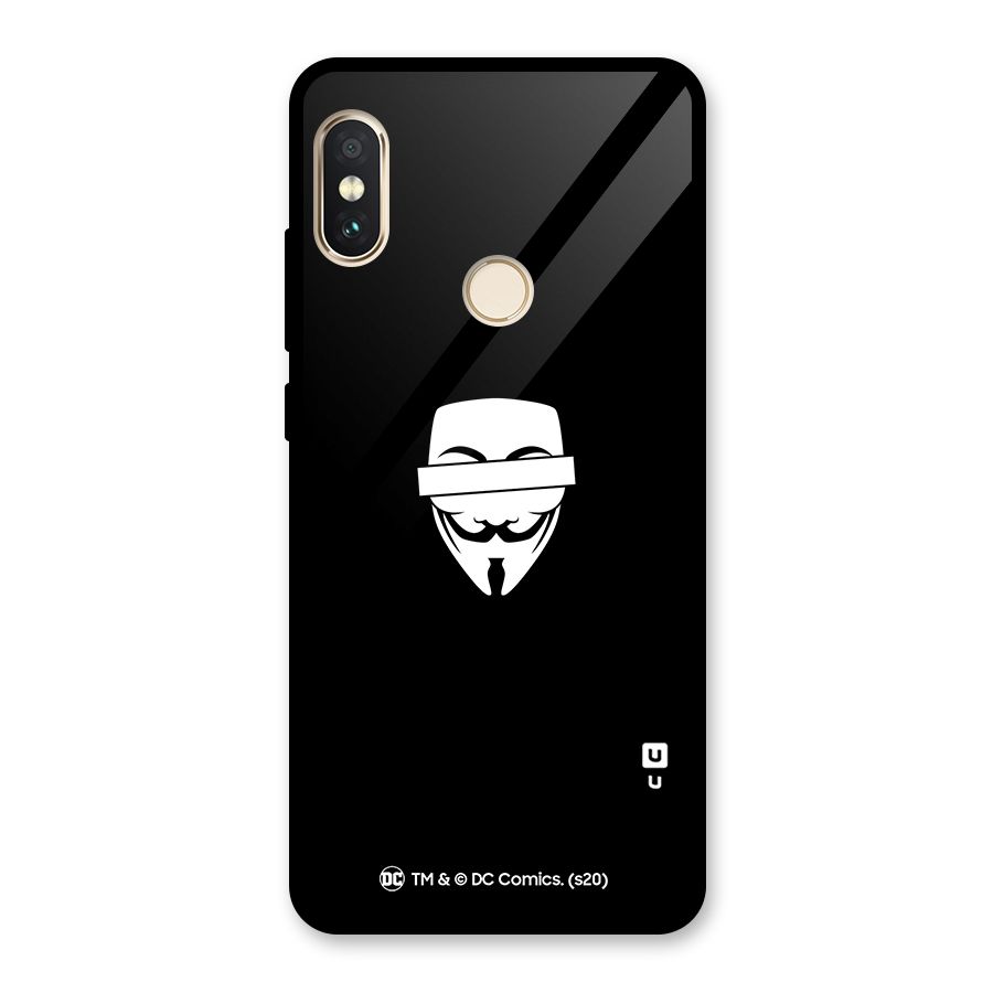 Vendetta Minimal Mask Glass Back Case for Redmi Note 5 Pro