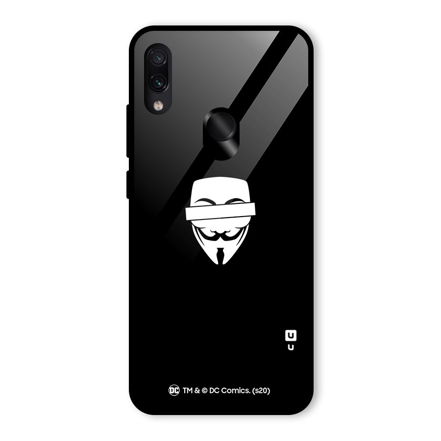 Vendetta Minimal Mask Glass Back Case for Redmi Note 7S