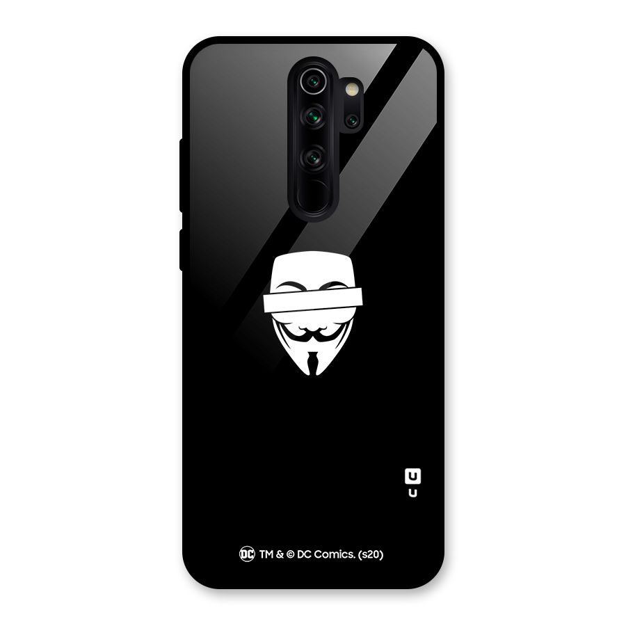 Vendetta Minimal Mask Glass Back Case for Redmi Note 8 Pro