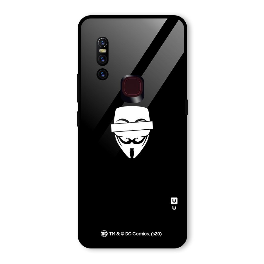 Vendetta Minimal Mask Glass Back Case for Vivo V15