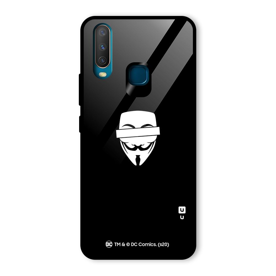Vendetta Minimal Mask Glass Back Case for Vivo Y17