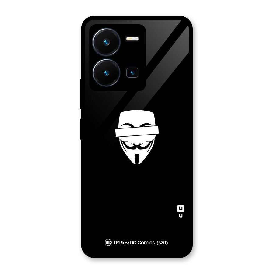 Vendetta Minimal Mask Glass Back Case for Vivo Y35