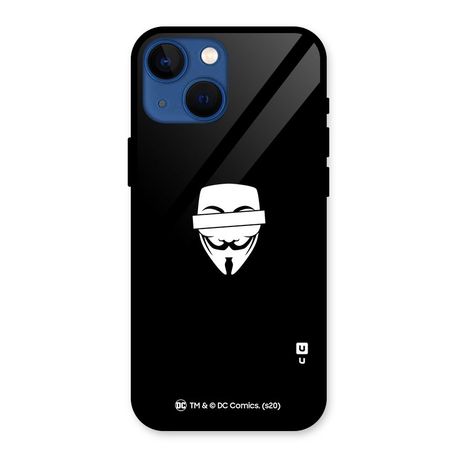 Vendetta Minimal Mask Glass Back Case for iPhone 13 Mini