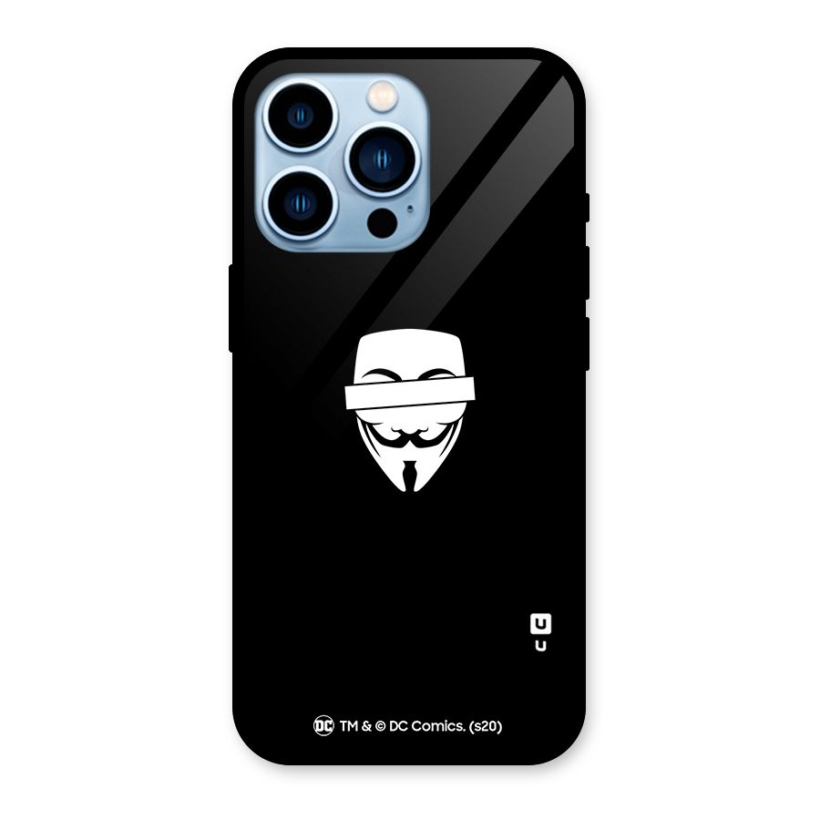 Vendetta Minimal Mask Glass Back Case for iPhone 13 Pro