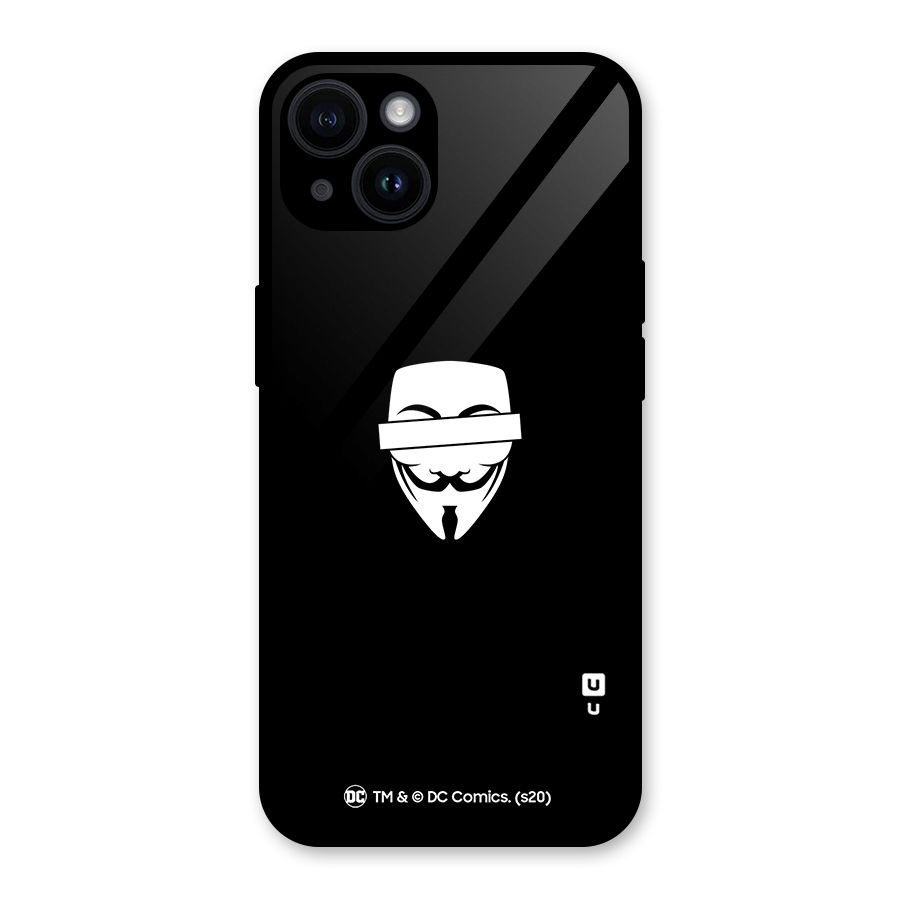 Vendetta Minimal Mask Glass Back Case for iPhone 14