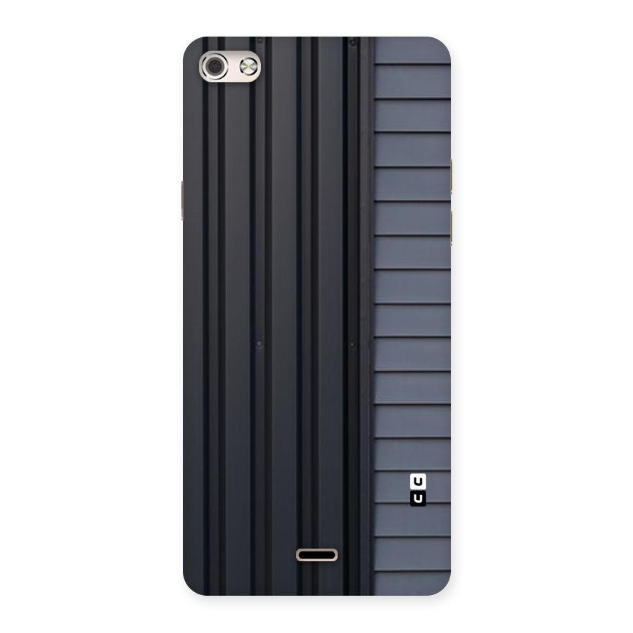 Vertical Horizontal Back Case for Micromax Canvas Silver 5