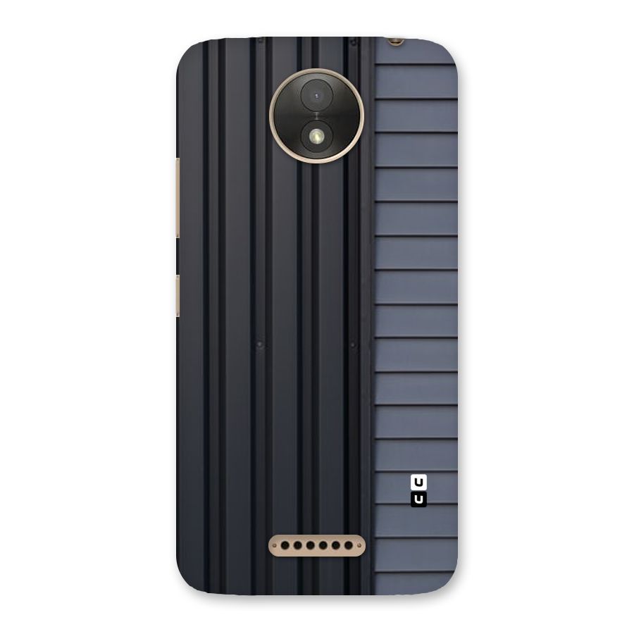 Vertical Horizontal Back Case for Moto C Plus