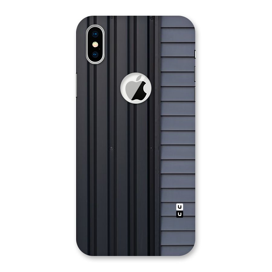 Vertical Horizontal Back Case for iPhone X Logo Cut