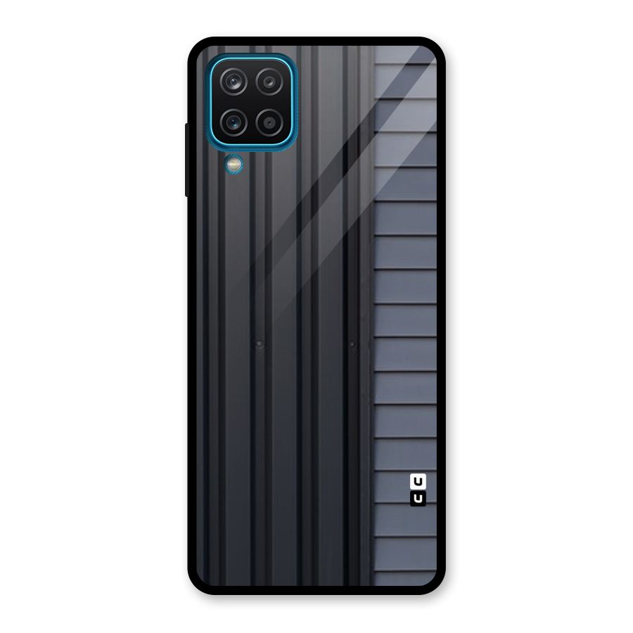 Vertical Horizontal Glass Back Case for Galaxy A12