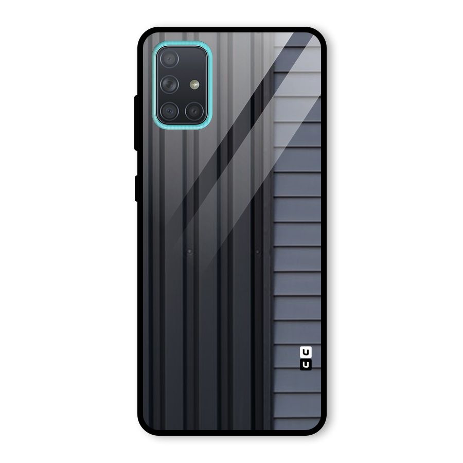 Vertical Horizontal Glass Back Case for Galaxy A71