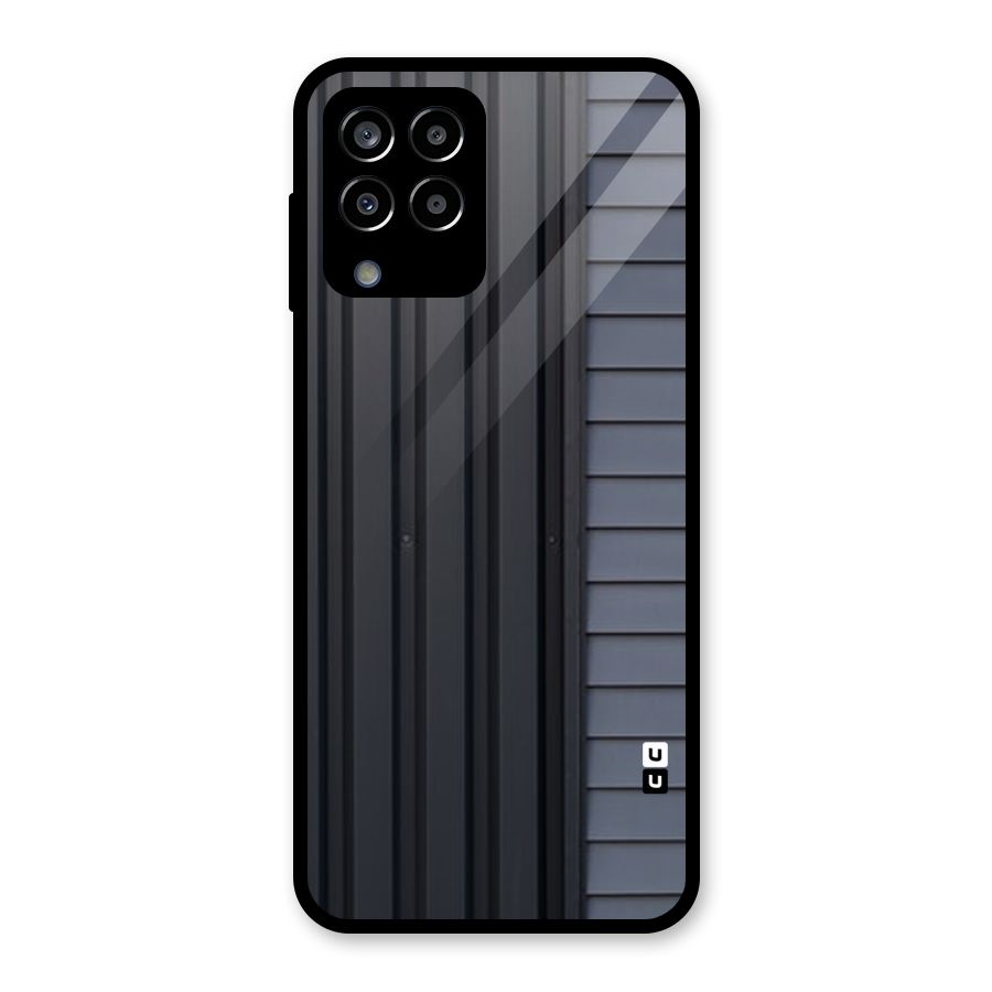 Vertical Horizontal Glass Back Case for Galaxy M33