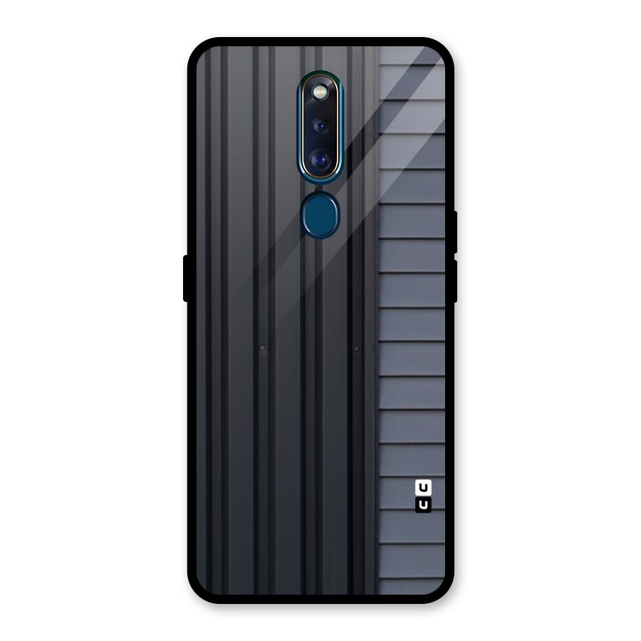 Vertical Horizontal Glass Back Case for Oppo F11 Pro