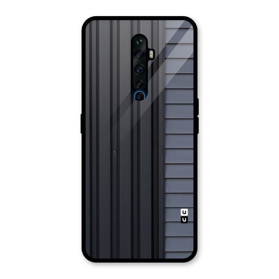 Vertical Horizontal Glass Back Case for Oppo Reno2 Z