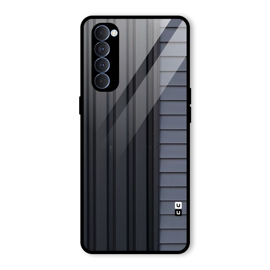Vertical Horizontal Glass Back Case for Oppo Reno4 Pro